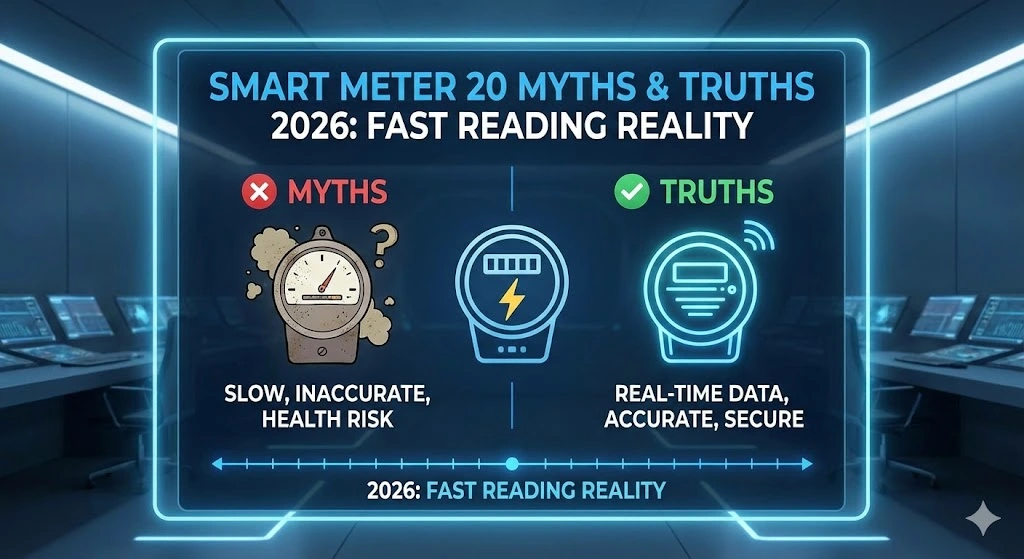 Smart Meter 20 Myths Truths Fake News Fast Reading UPPCL India 2026
