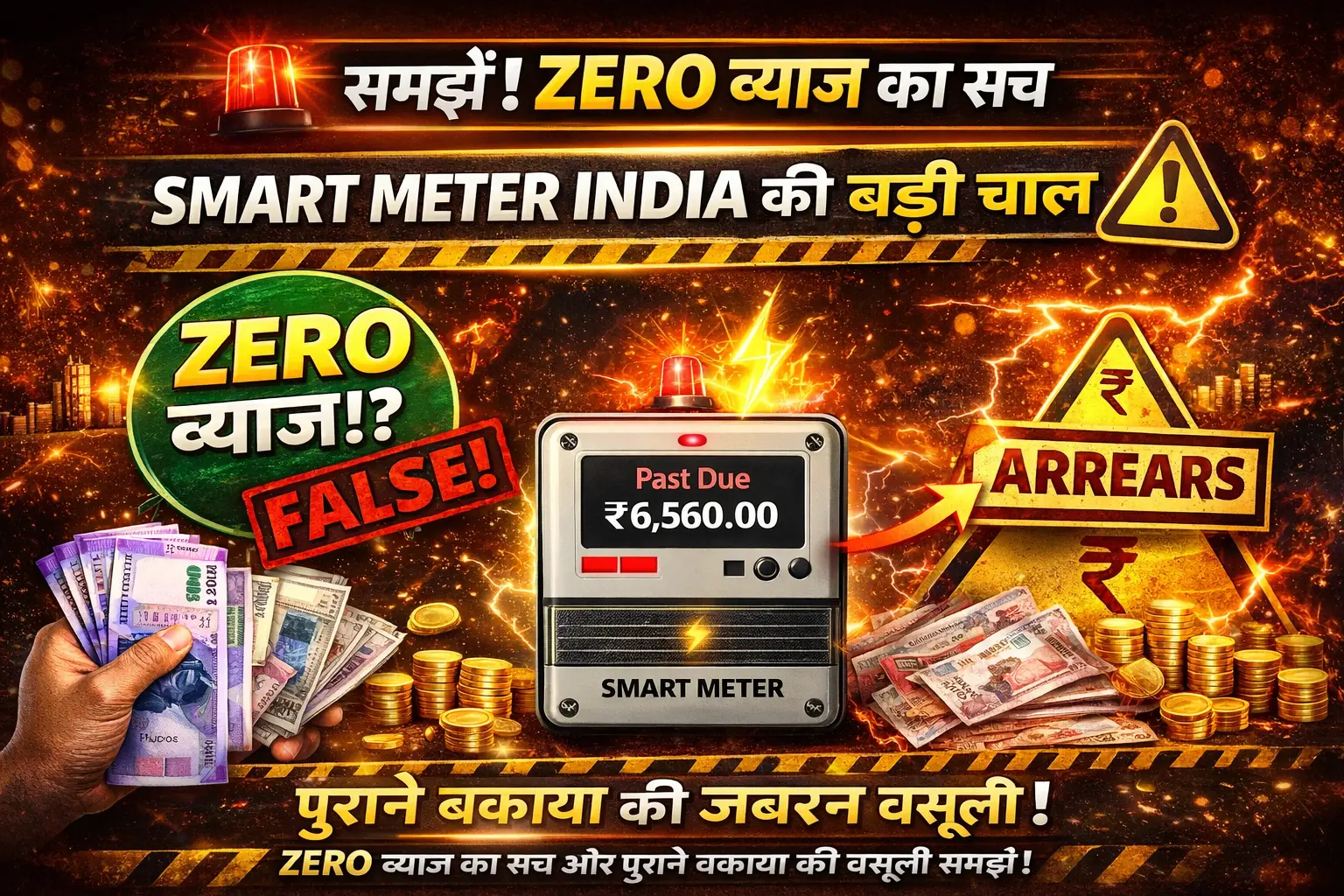 Smart Meter Par Bhaari Chhoot 2026: ₹1000 Recharge Par ₹1020 + ZERO Vyaj (UPPCL Rule) 2 understanding ZERO Vyaj truth and old arrears recovery smart meter India 2026